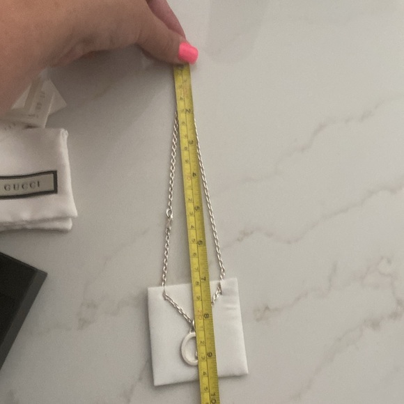 GUCCI Statement G necklace. Sterling Silver 925. New in box - Picture 7 of 9